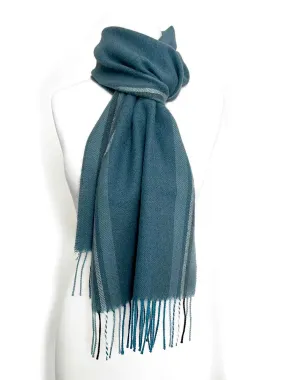 100% Baby Alpaca Scarf - Blue Lagoon