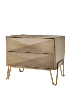 2 Drawer Hairpin Nightstand | Eichholtz Highland