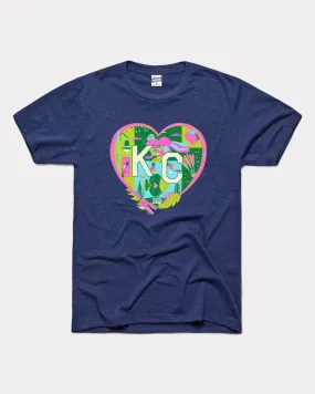 2024 Parade of Hearts KC Heart Navy T-Shirt