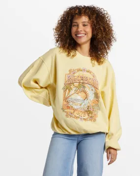 Aloha Kendal Crew Neck Sweatshirt - Mellow Yellow