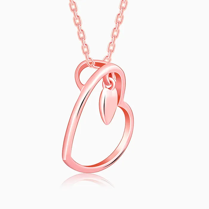 Anushka Sharma Rose Gold Heart Necklace