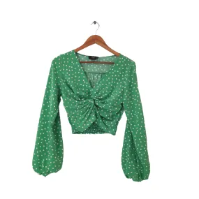 AX Paris Green Polka Dotted Crop Top | Brand New |