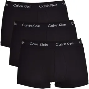 Calvin Klein 3 Pack Cotton Stretch – Low Rise Trunks ( Black / Black )