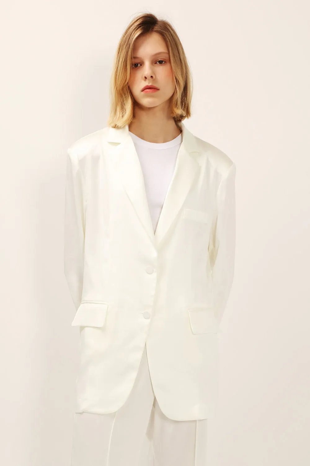 Cassidy Satin Jacket w/Belt