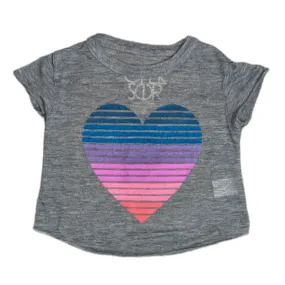 CHASER Stripe Heart Tee