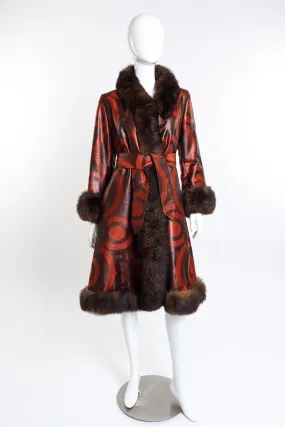 Circle Fur Trim Coat