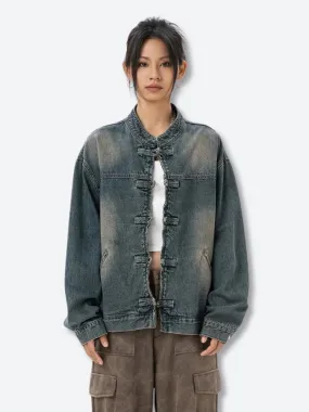 Distressed Denim Jacket