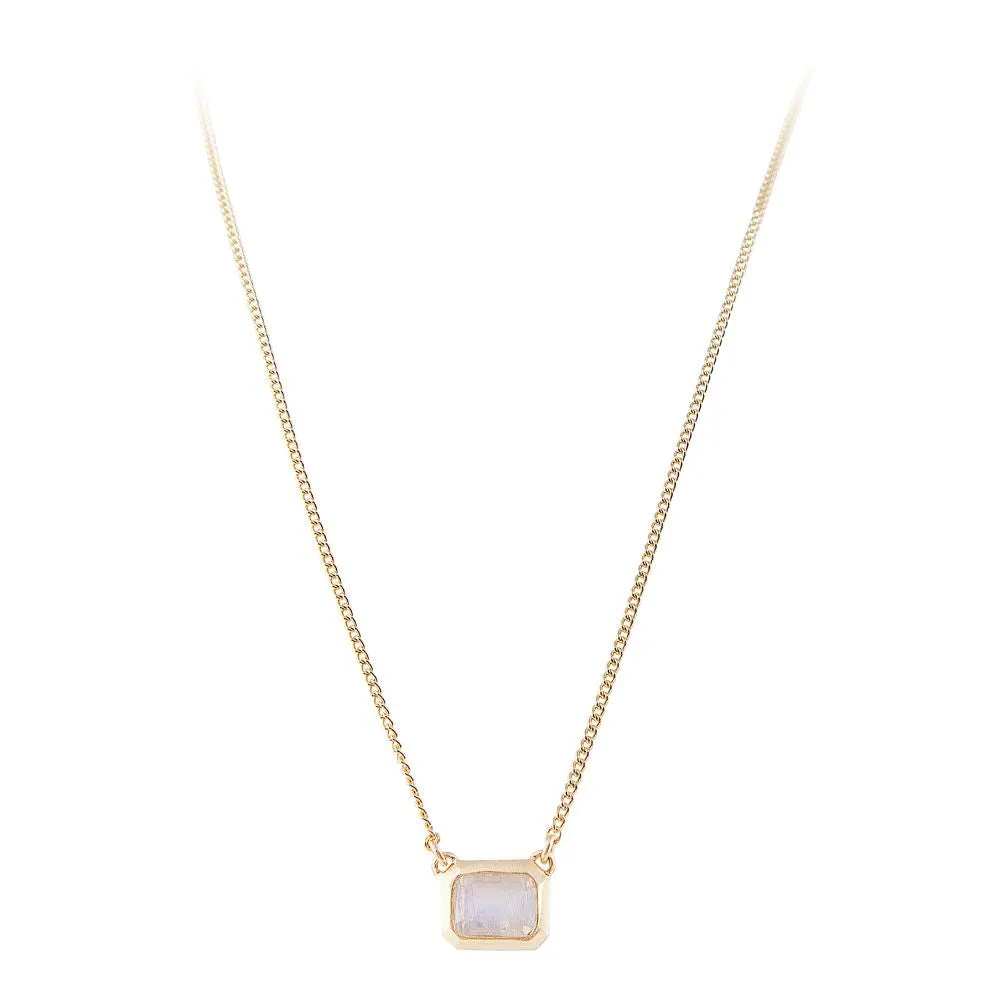 Fairley Rainbow Moonstone Deco Necklace