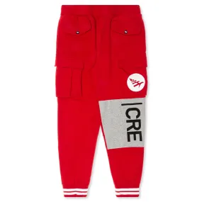 First Fold Cargo Pant - Red