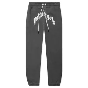 GD Curved Logo Sweatpants - Black/White