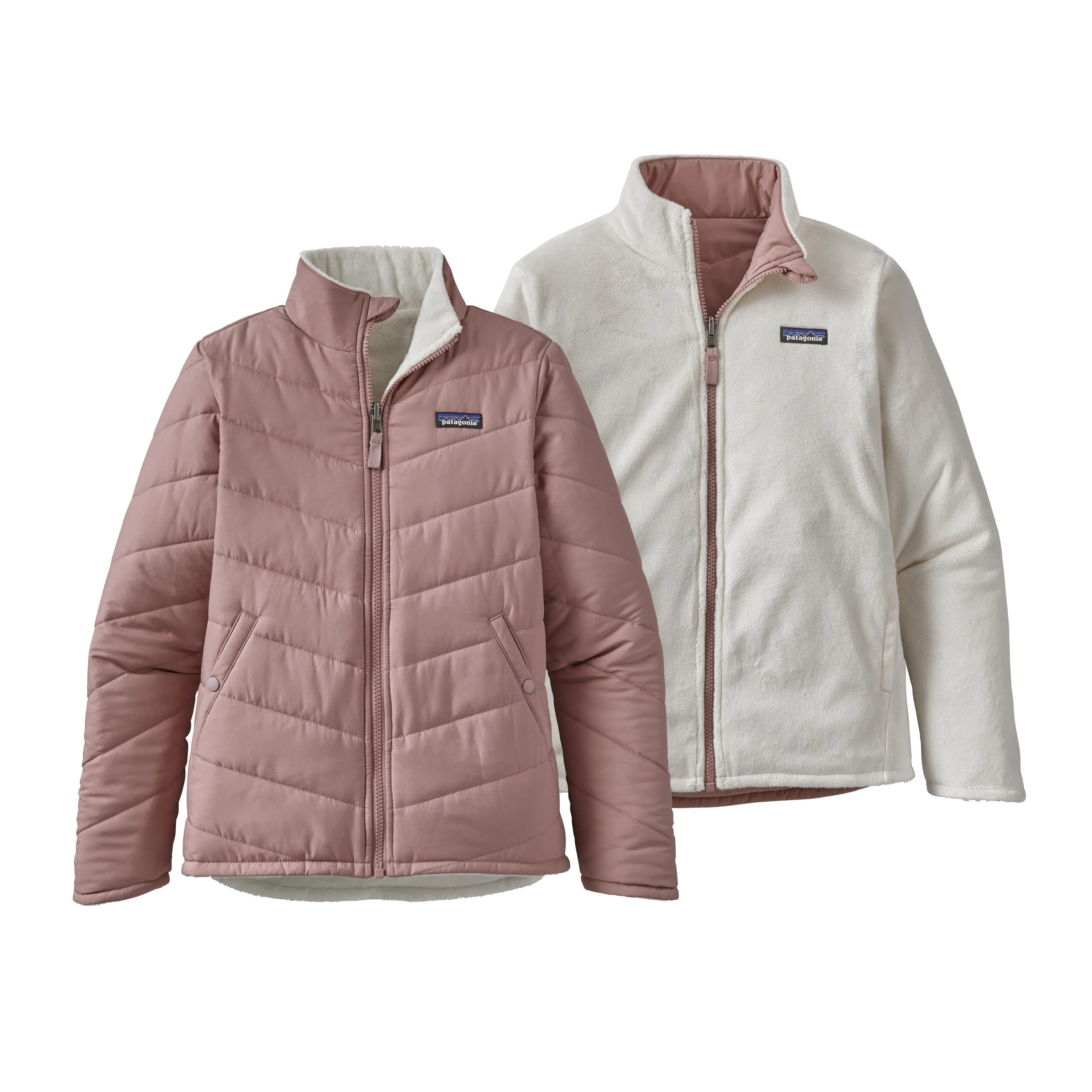 Girls' Reversible Snow Flower Jacket