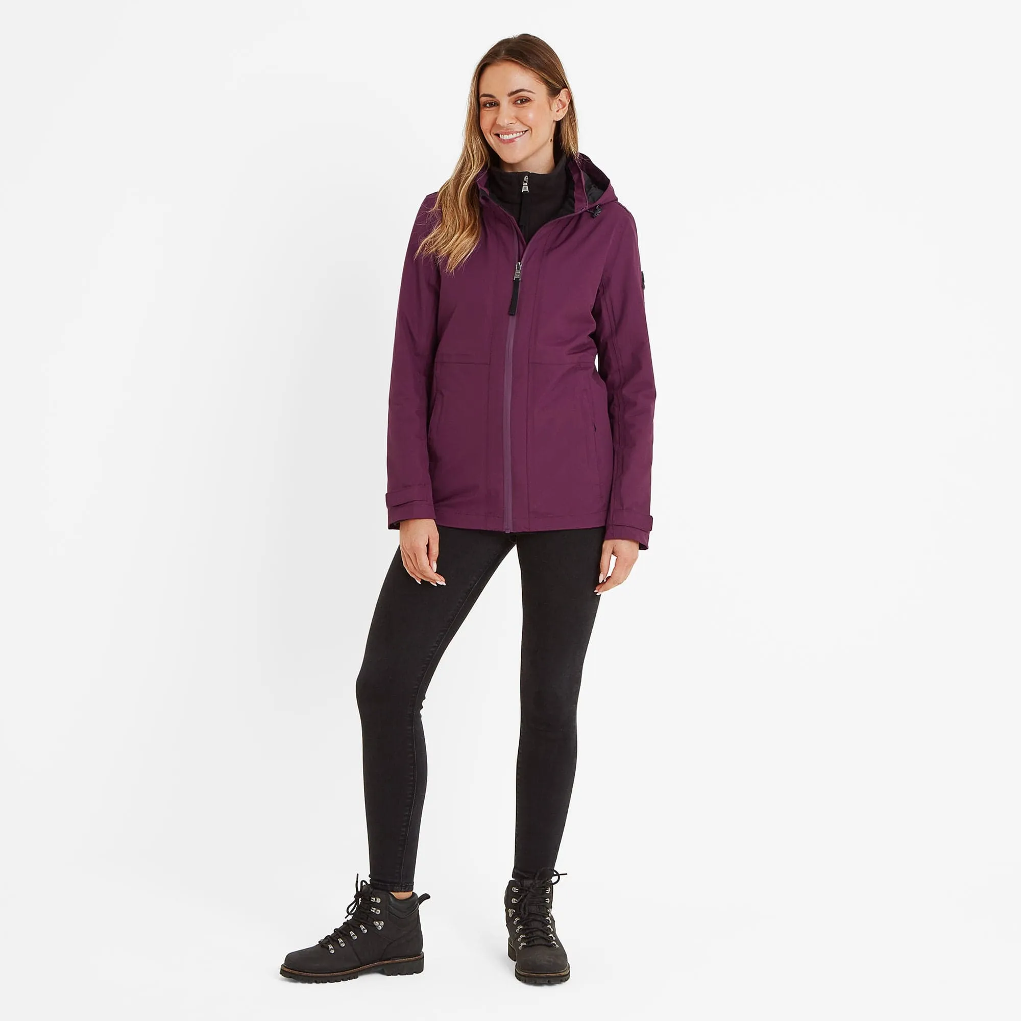 Gribton Womens Waterproof Jacket - Dark Purple