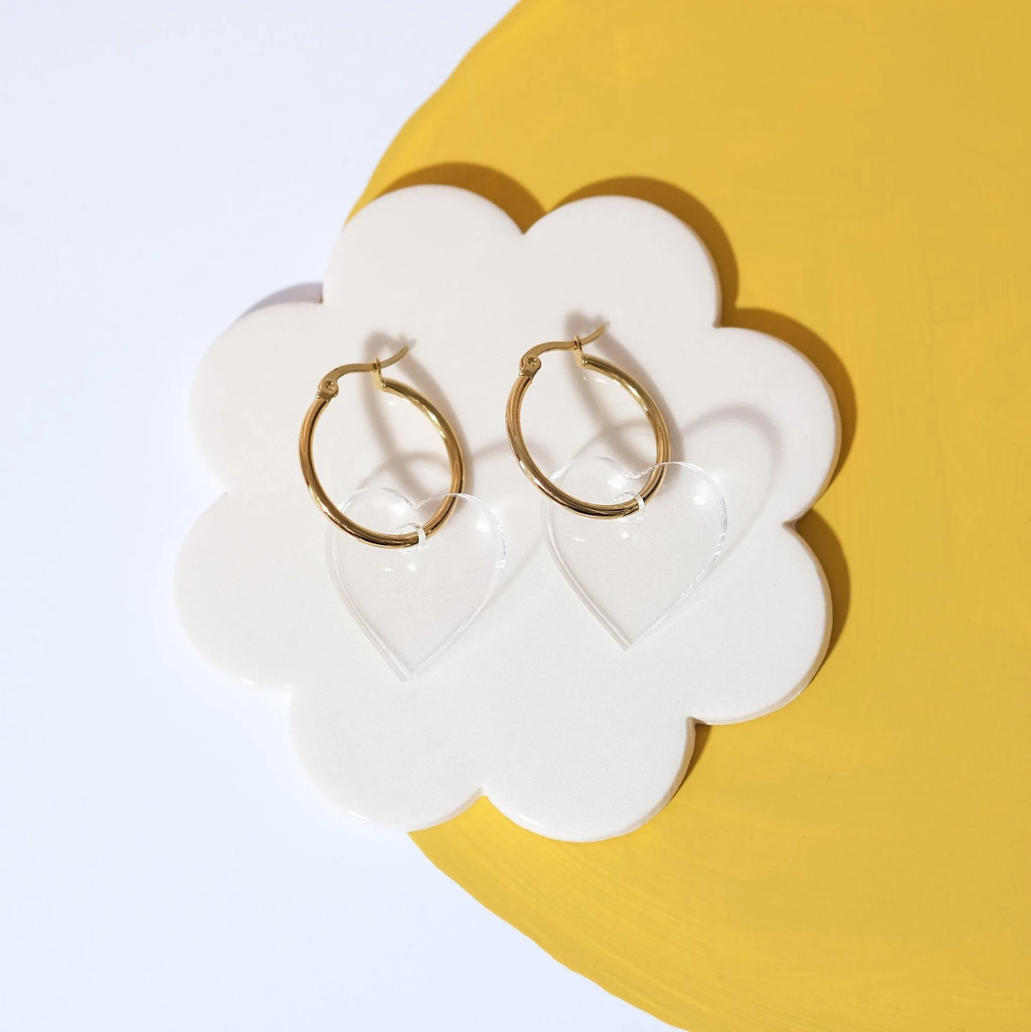 Heart Hoop Earrings