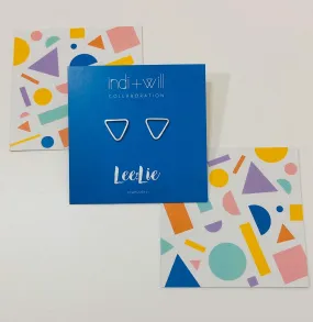 Indi   Will X Lee:Lie  - collaboration  - Shapes - Triangle stud earrings