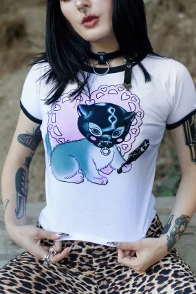 Kink Kitty Ringer Tee