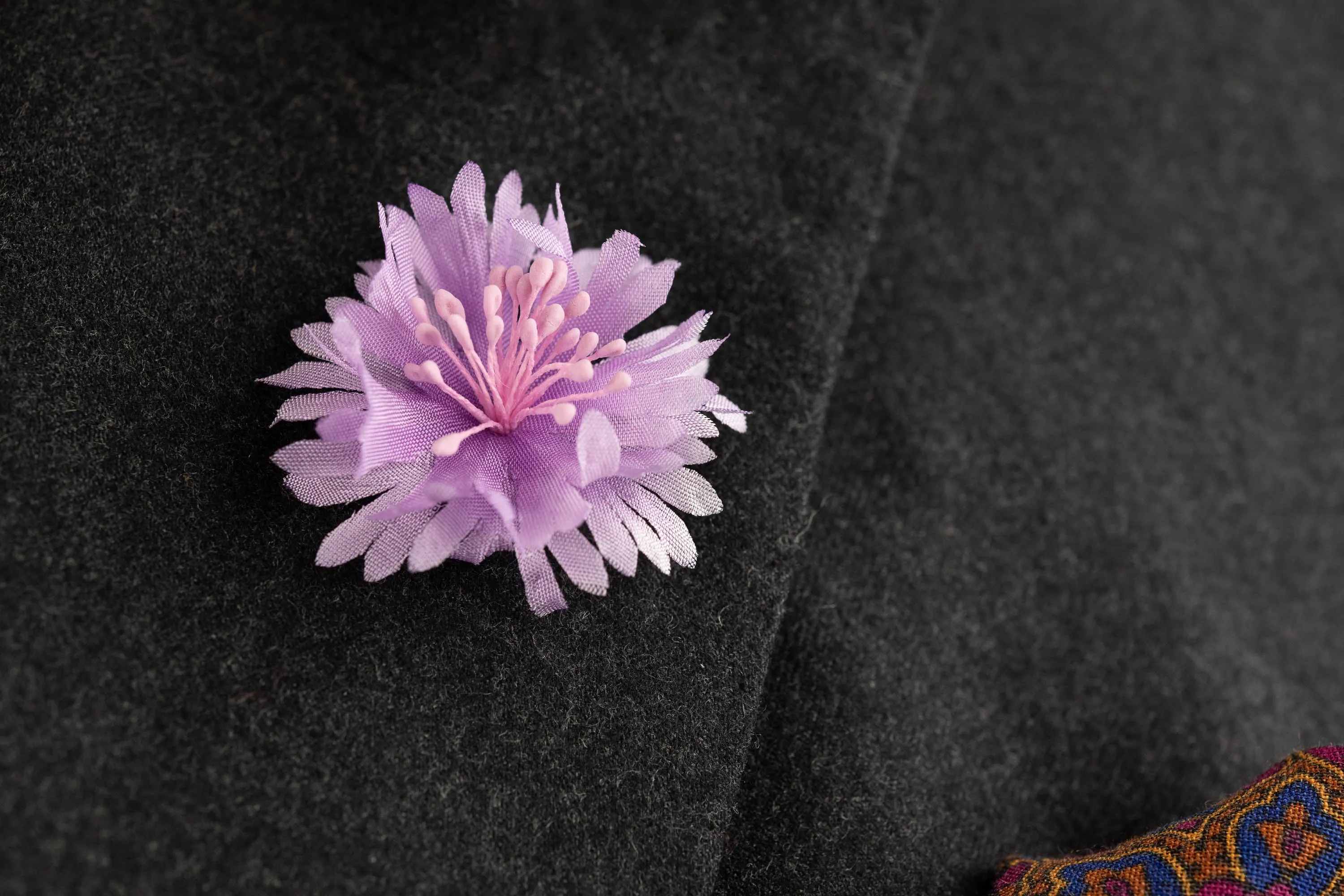 Light Purple Cornflower Boutonnière Flower