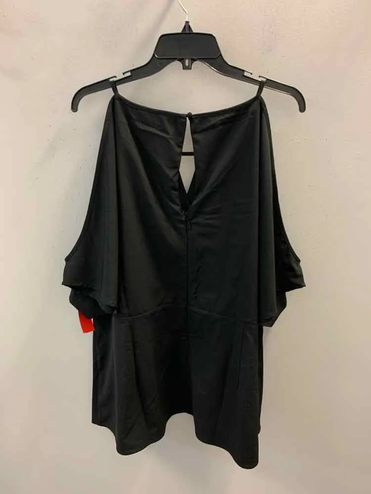 NWT CITY CHIC Tops Size L Black TOP