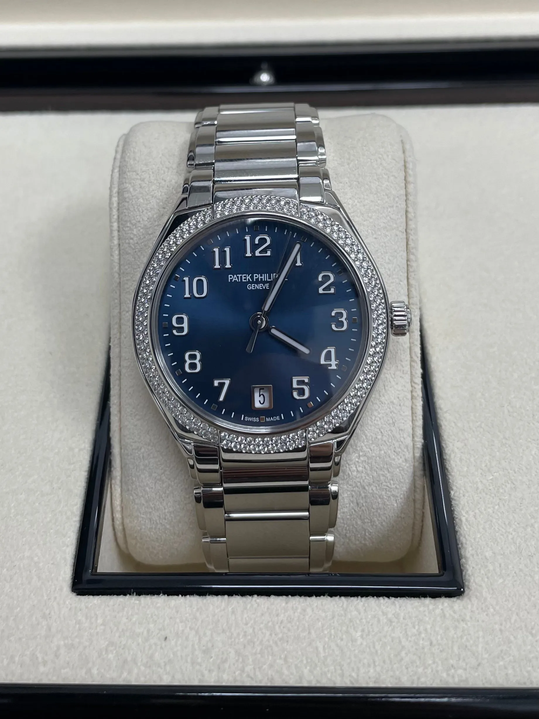 Patek Philippe Twenty~4 Automatic Round Watch Blue Dial Ladies 36mm (Reference # 7300/ 1200A-001)