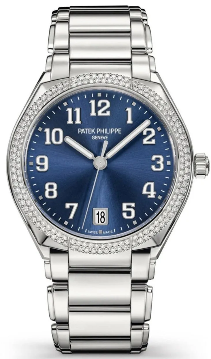 Patek Philippe Twenty~4 Automatic Round Watch Blue Dial Ladies 36mm (Reference # 7300/ 1200A-001)