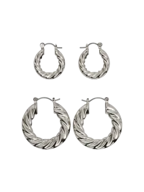 PCMIFFI Earrings - Silver Colour