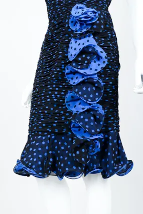 Polka Dot Strapless Dress