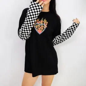 "FLAMING HEART" SHIRT