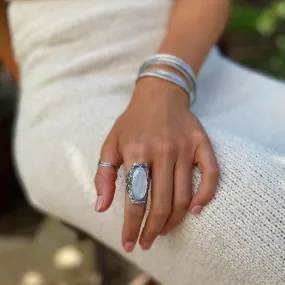 Rainbow Moonstone Ring - Dakini