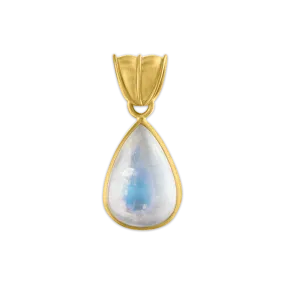 Rainbow Moonstone Tear Pendant