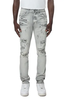 Smoke Rise Men's Vintage Distressed Washed Jeans