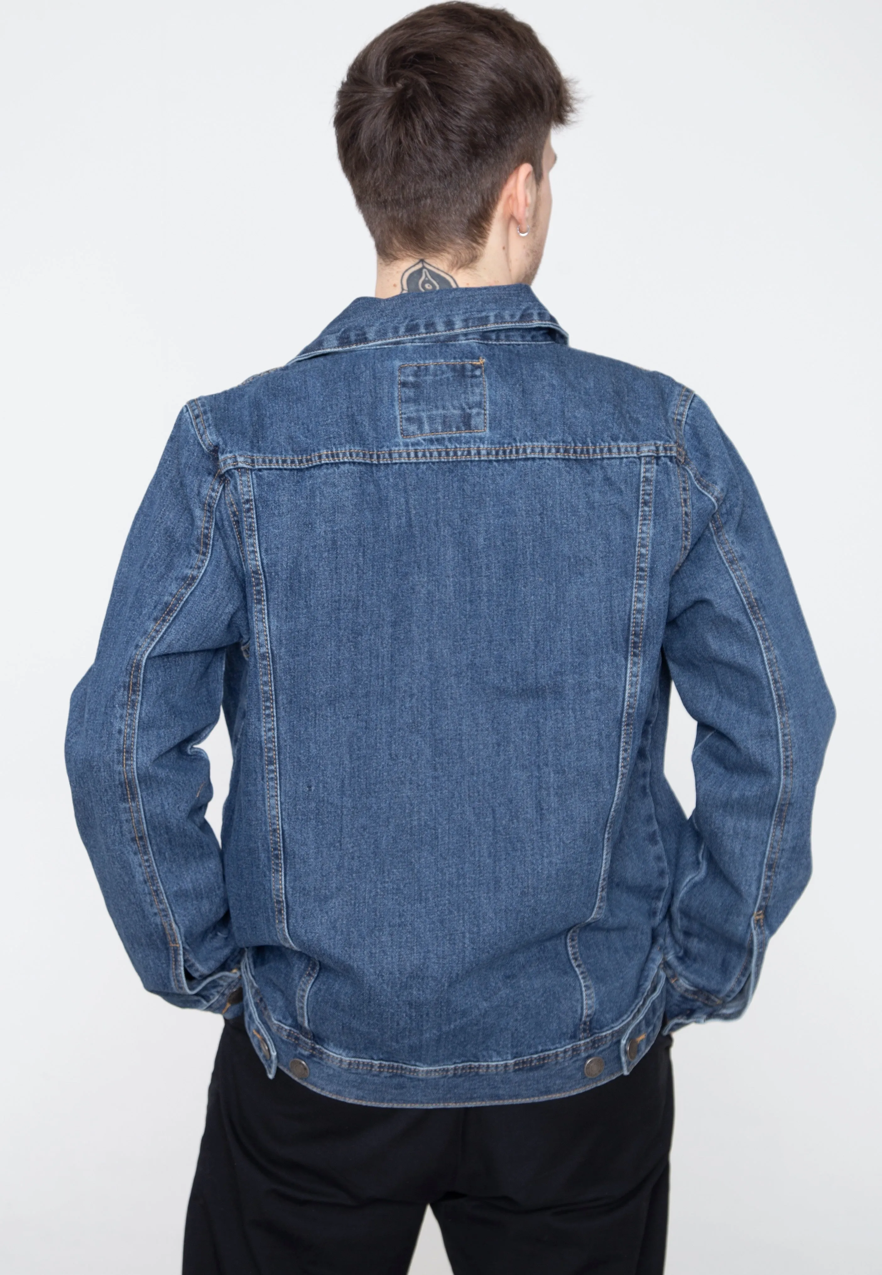 Urban Classics - Organic Basic Denim Mid Indigo Washed - Jeans Jacket