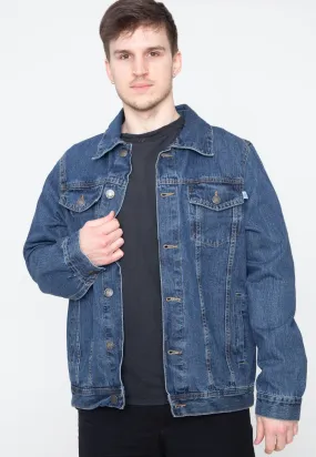 Urban Classics - Organic Basic Denim Mid Indigo Washed - Jeans Jacket