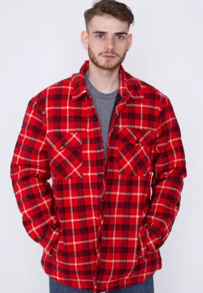 Urban Classics - Plaid Quilted Red/Black - Jacket