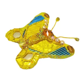 YELLOW BUTTERFLY BROOCH - LOVELY LEMON